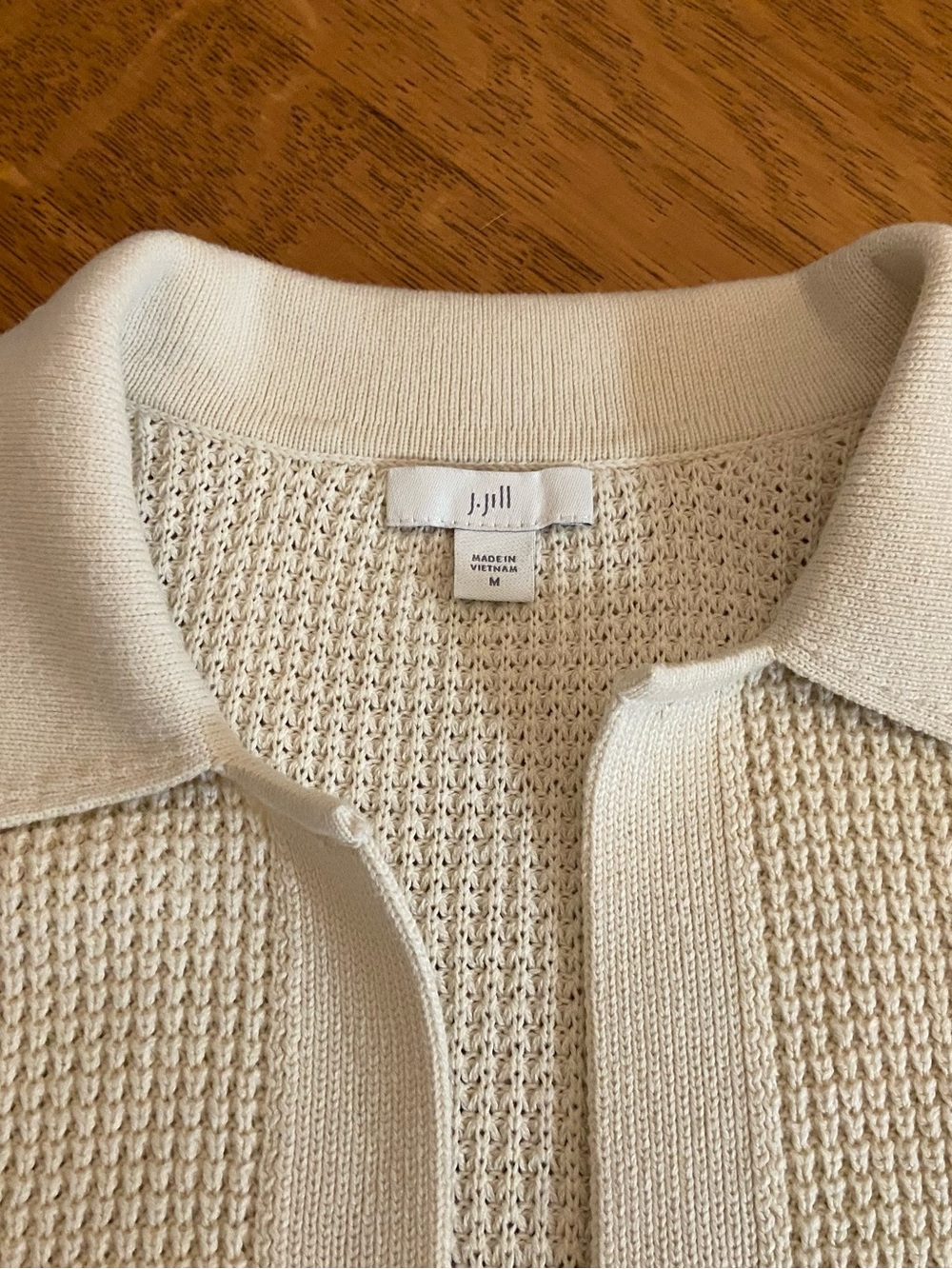 J.Jill Button-Front Cardigan with Dark Buttons